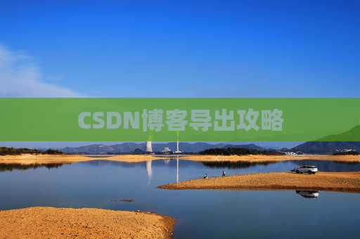CSDN博客导出攻略